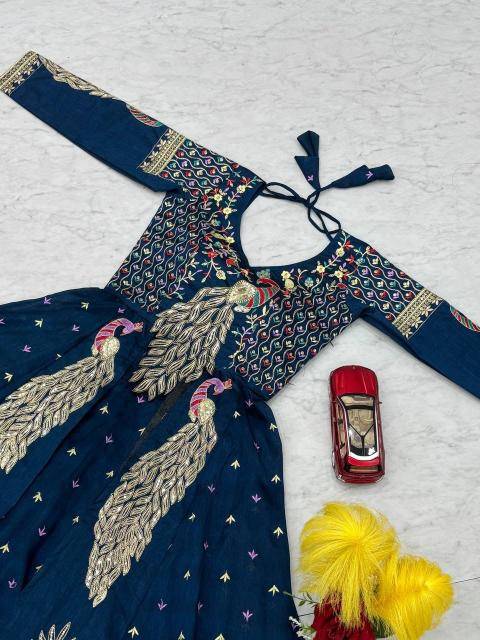 Pc-528 Vichitra Blue Party wear lehenga choli wholesale